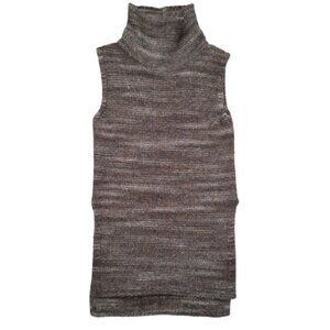 Massimo Dutti Wool Blend Sleeveless Knit Sweater Tunic